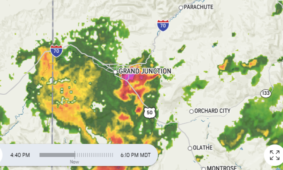 Another Thursday Storm Hits Grand Junction