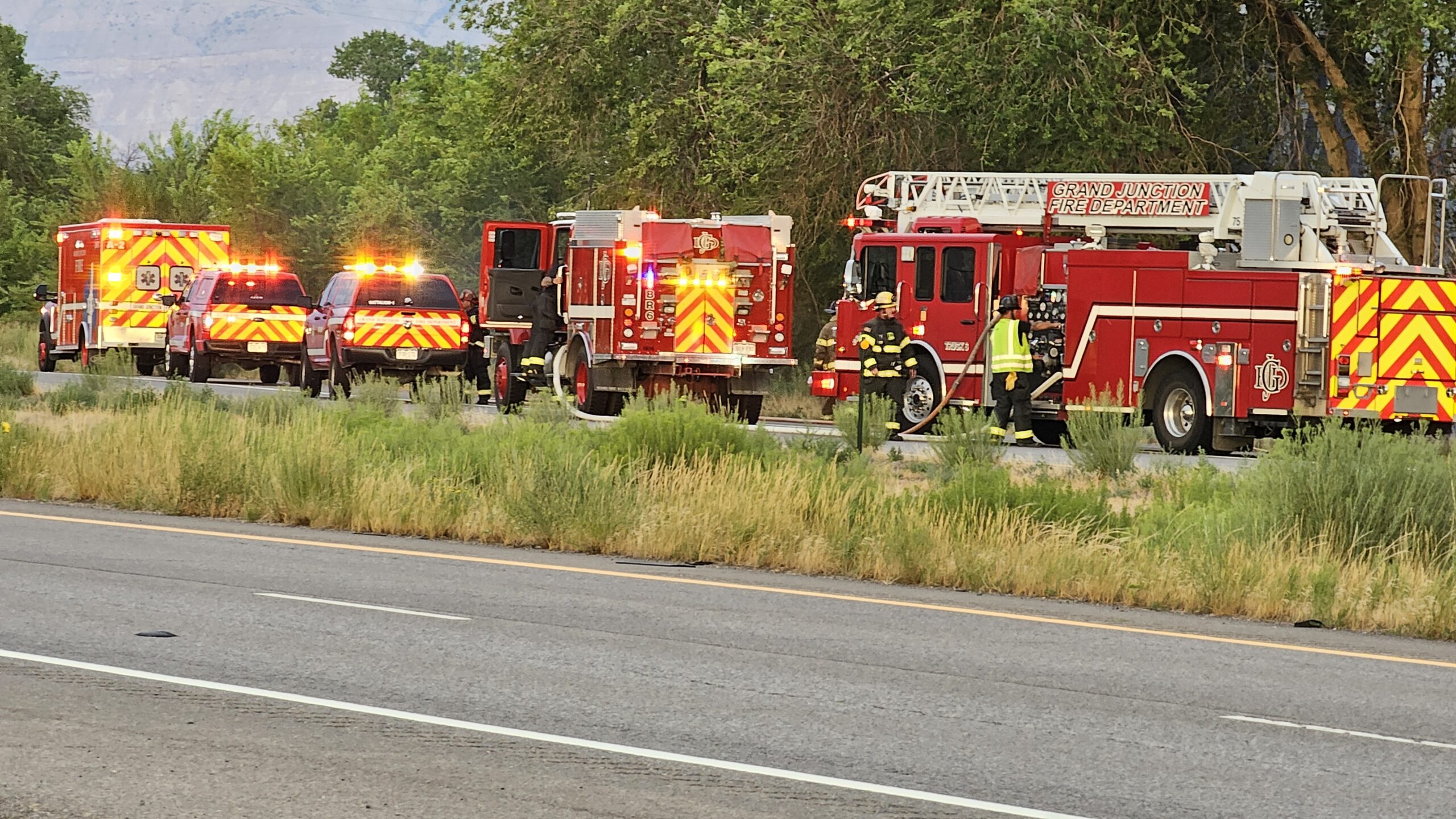 Vehicle Fire, I-70 Eastbound at the 29 Rd Overpass