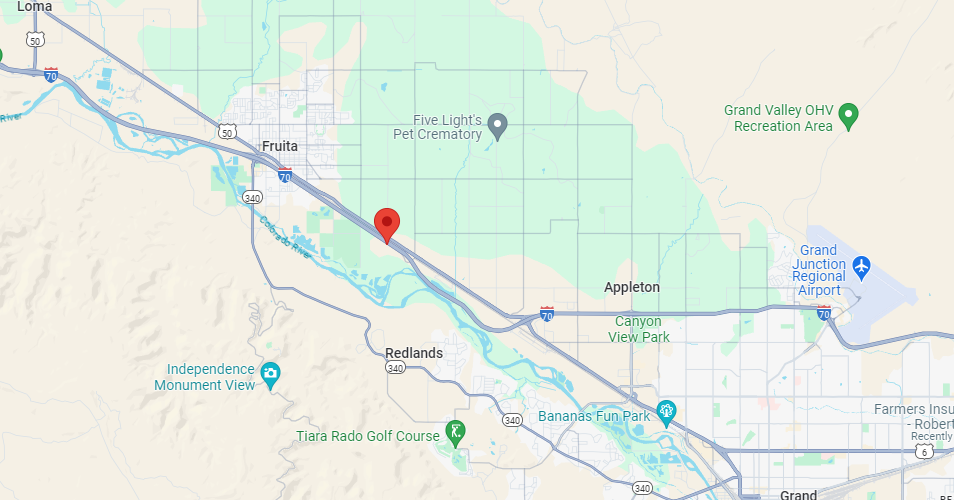 Brush Fire, I-70 East Bound Mile 23, Area of 19 1/2 Rd