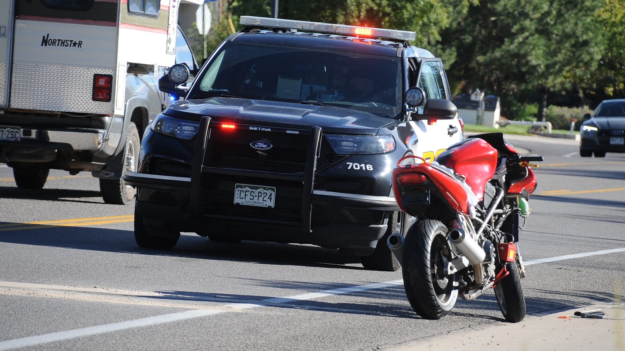 Motorcycle Accident, Cortland Ave & 27 1/2 Rd