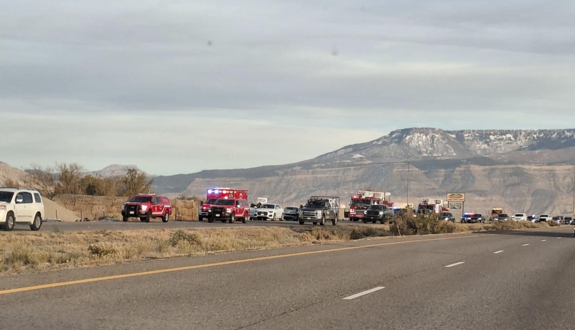 Vehicle Rollover, Mile 34 on I-70 & Frontage by 29 Rd