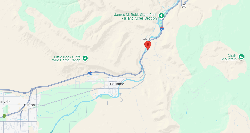 Brush Fire, Area of Mile Marker 45 on I-70 East of Palisade