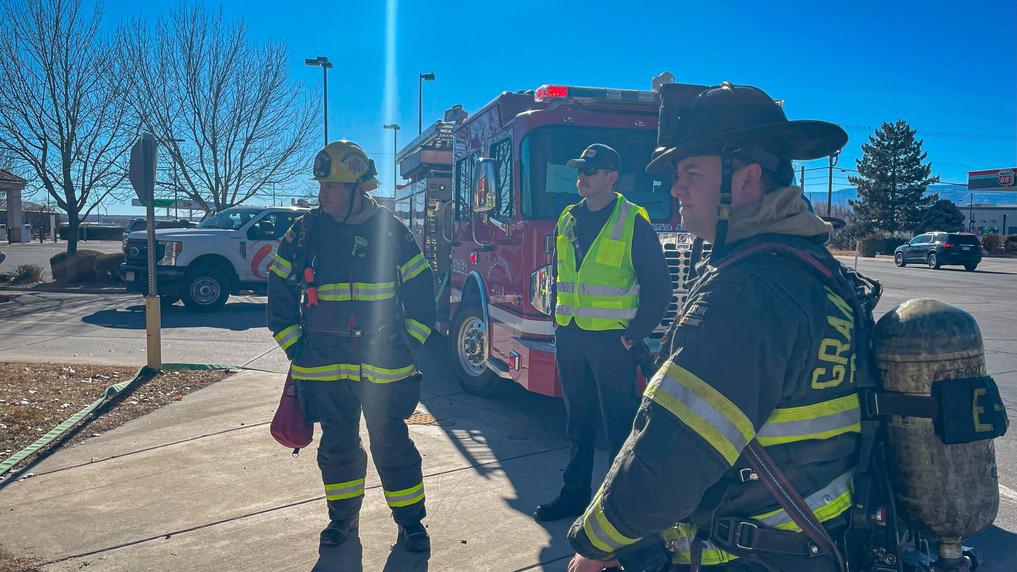 Fire Department Responds to Broken Gas Line on 29 Rd