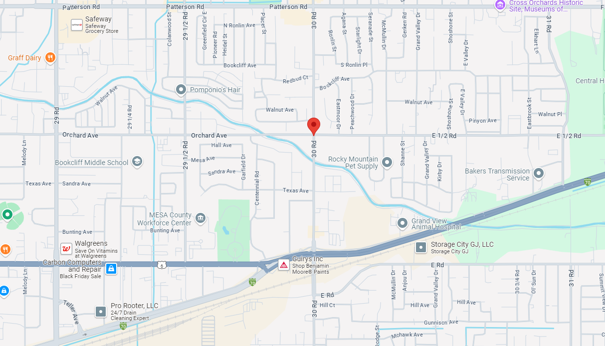 Police Foot Pursuit, Area of North & Orchard & 30 Rd