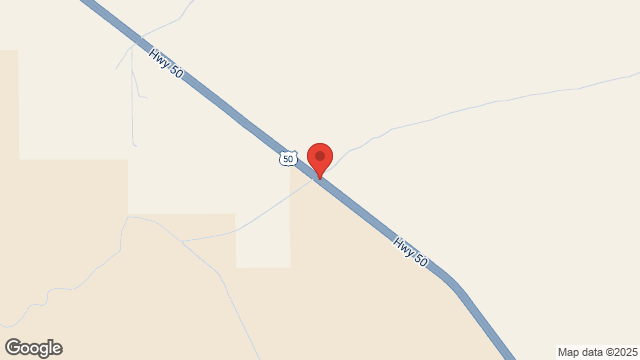 Vehicle vs Guardrail, Mile 52 on Hwy 50