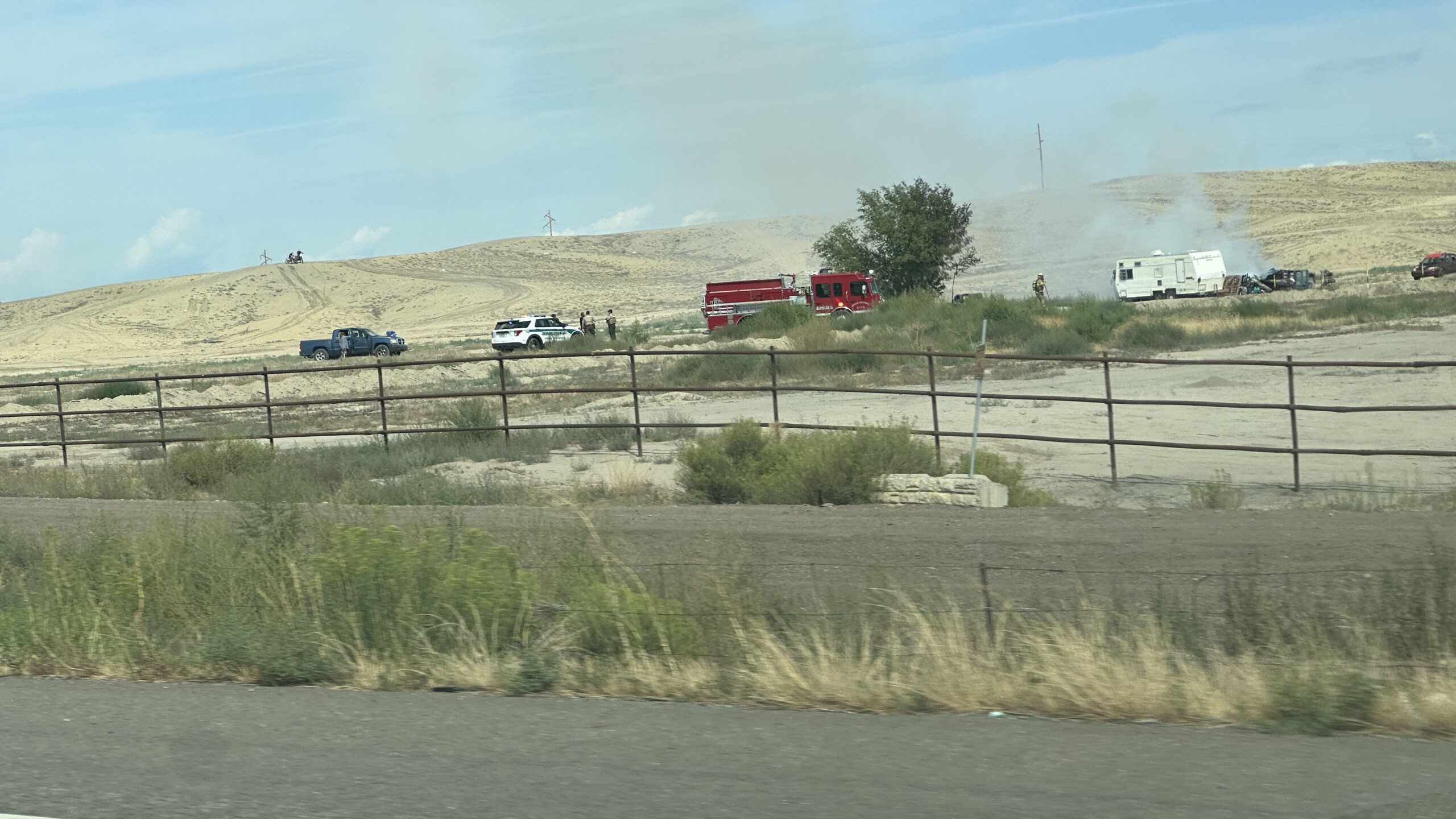 RV Fire, Area of Desert & 31 Rd