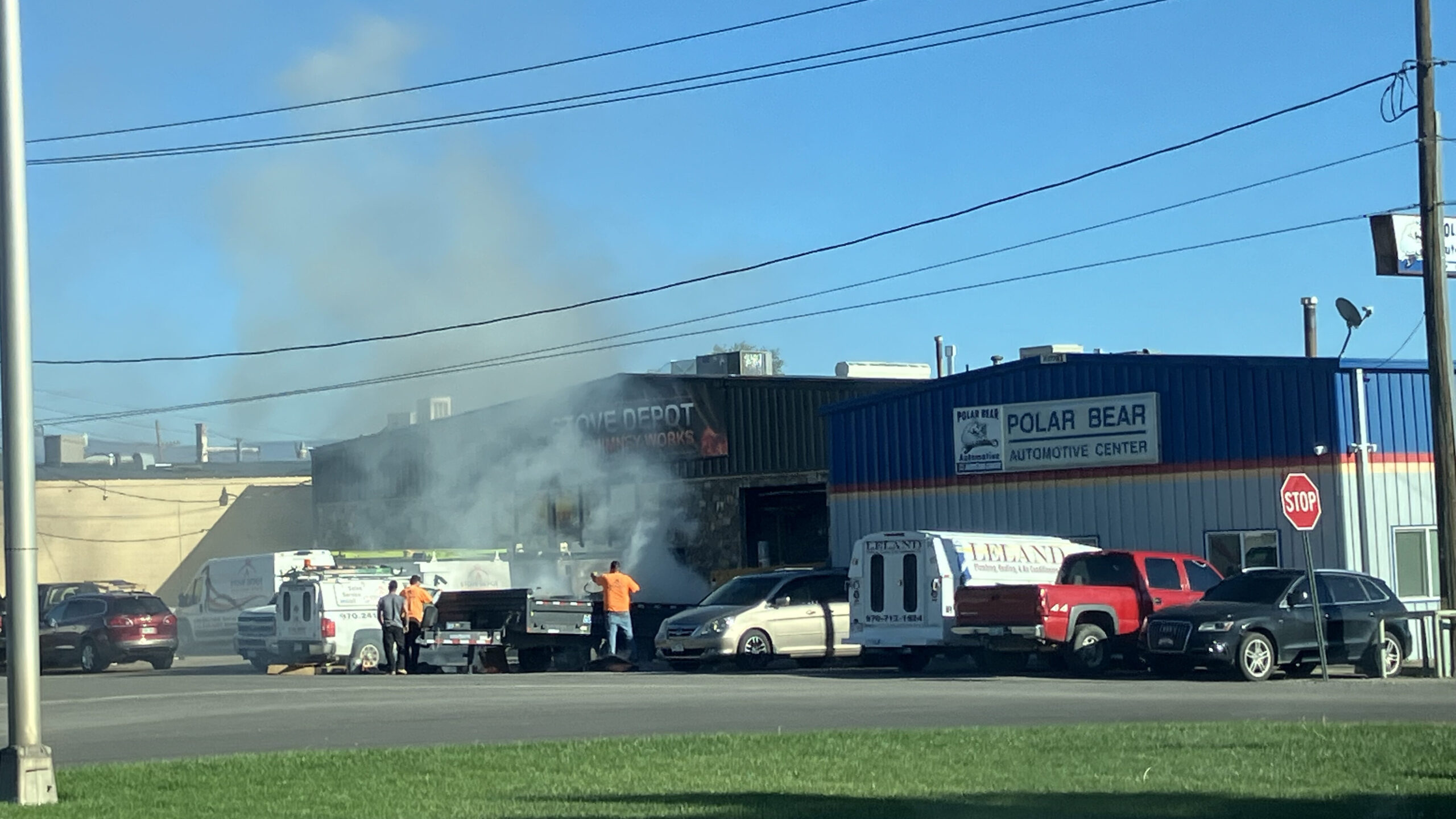 Vehicle Fire, Main St & I-70B