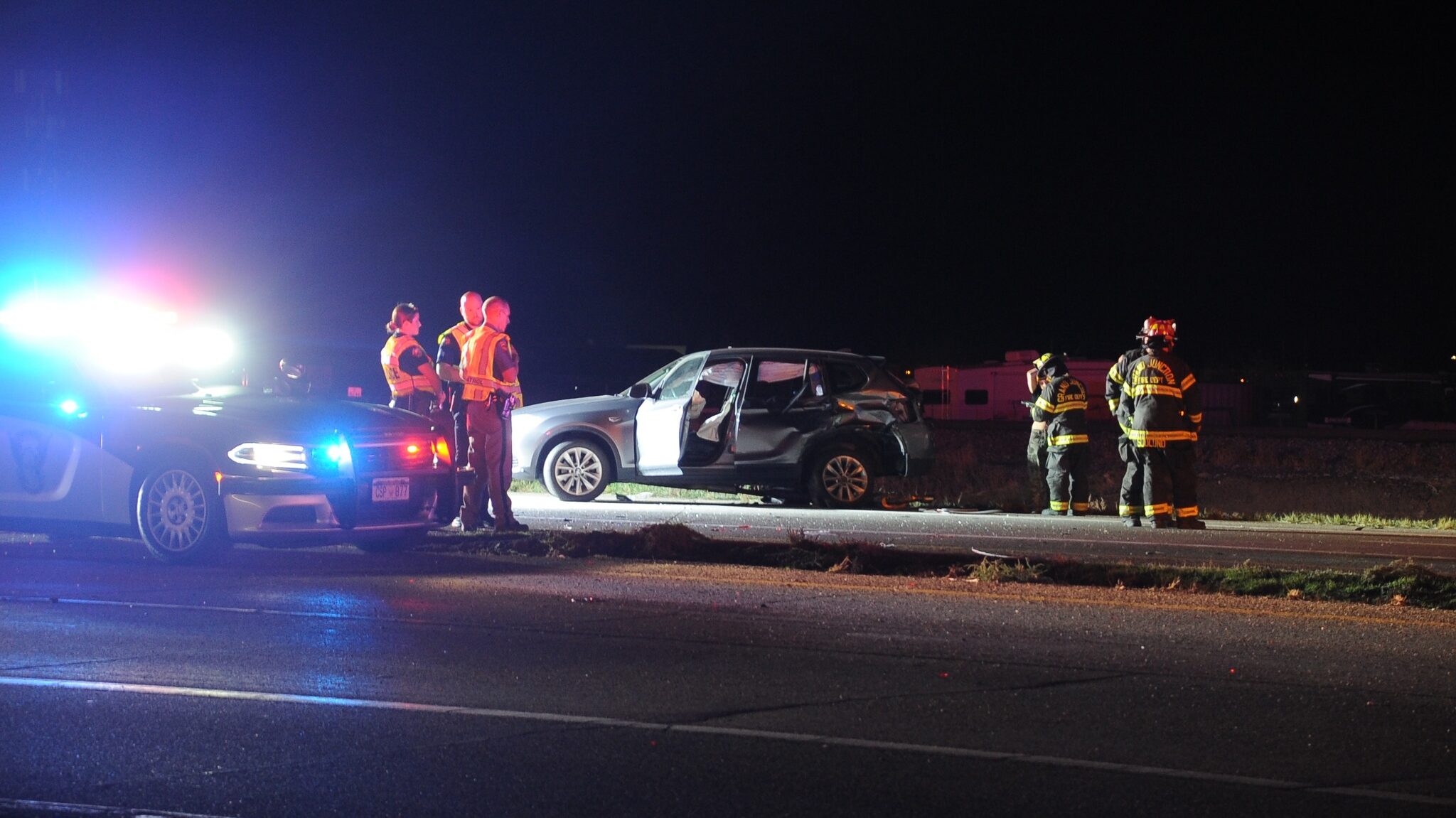 Two Vehicle Accident, I-70B & 29 Rd